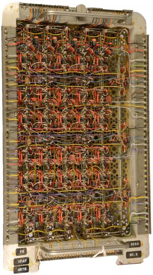 A chassis from ILLIAC II at the Spurlock Museum exhibit, â€œKnowledge at Work: The University of Illinois at 150.â€