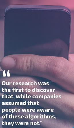 Karrie Karahalios&acirc;&euro;&trade; recent research on the Facebook algorithm won a Best Paper award at ACM&acirc;&euro;&trade;s CHI 2015, a premiere conference on human factors in computing systems.