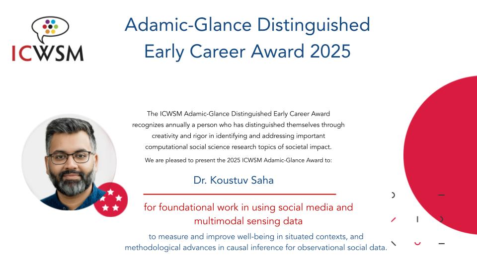 A headshot and text with award information.