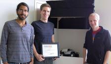 The Lumenous team (from left): Raj Sodhi, Kevin Karsch, and Brett Jones. 