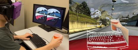 Research by Pulkit Budhiraja allows selected aspects of the physical world to be incorporated into virtual reality to enable interactions with physical objects.