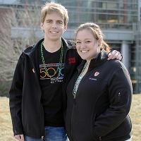 Matthew Dierker and Marrissa Hellesen are 2015 Knights of St. Patrick. Photo by Priten Vora.
