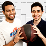 Undergraduates Ammar Rizwan, left, and Emon Dai, both in computer science, built the website bracketodds.cs.illinois.edu based on Sheldon Jacobson's model. | Photo by L. Brian Stauffer