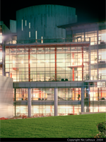 Siebel Center at night