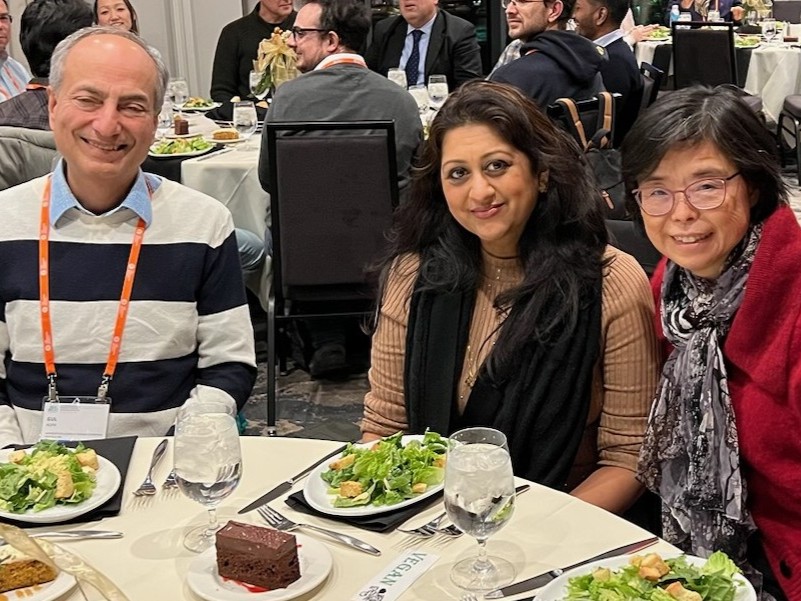 Gul Agha with former students, professors Venkatasubramanian and Ren