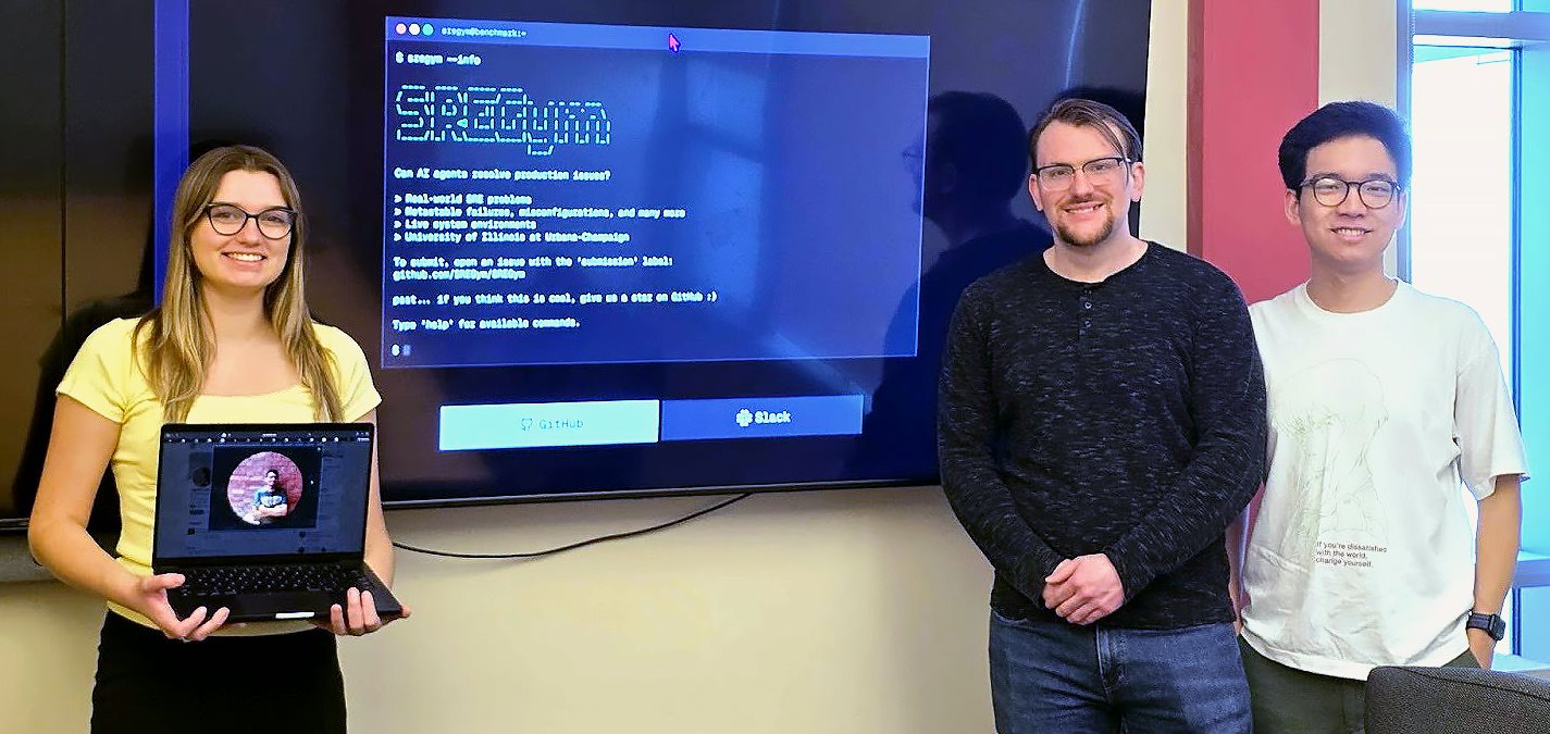 The SRGEGym team. Left to Right:  Lily Gniedziejko, Jackson Clark, Yiming Su