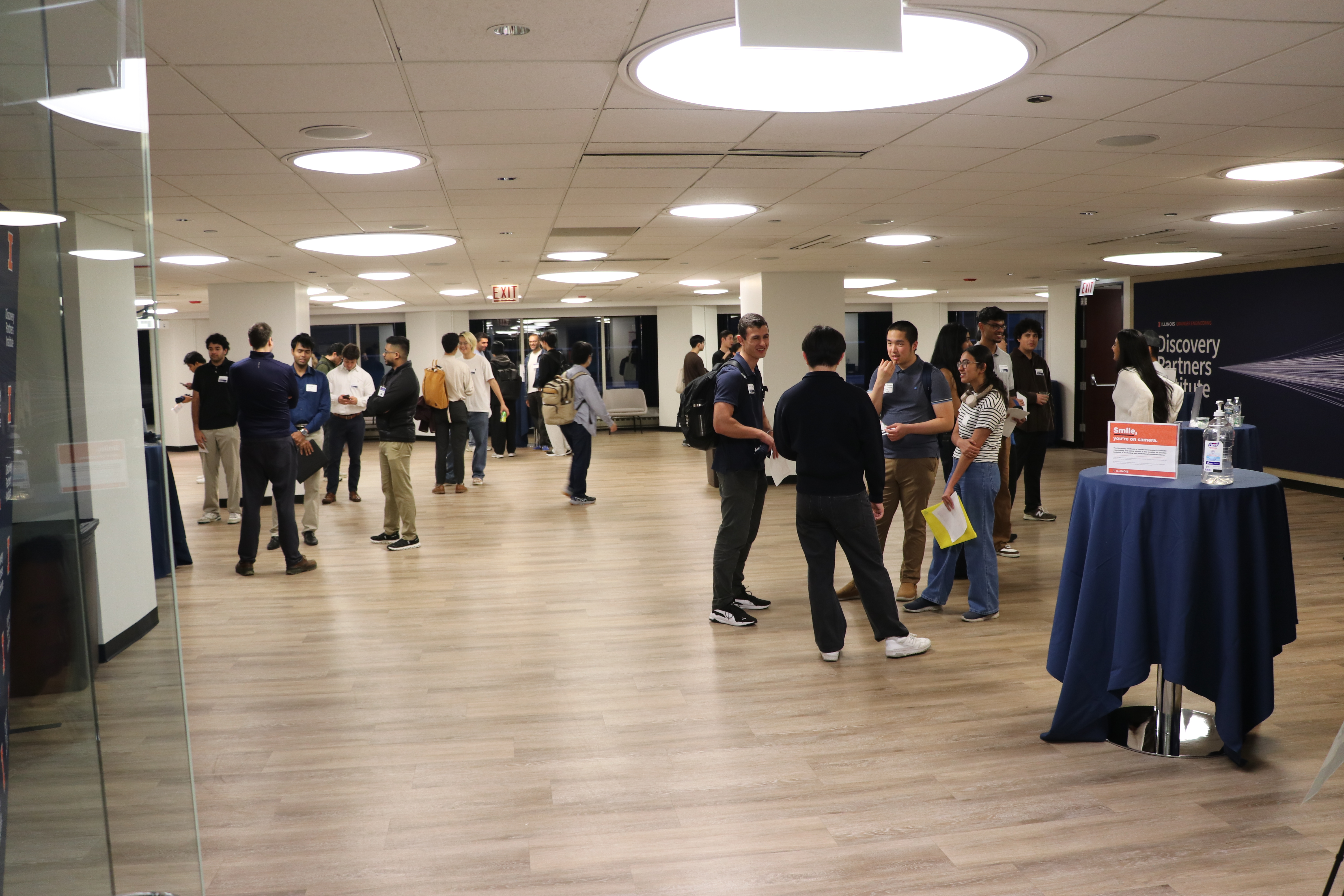 MCS Chicago students attend a business after hours event 