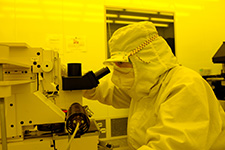 A person in an HMNTL cleanroom