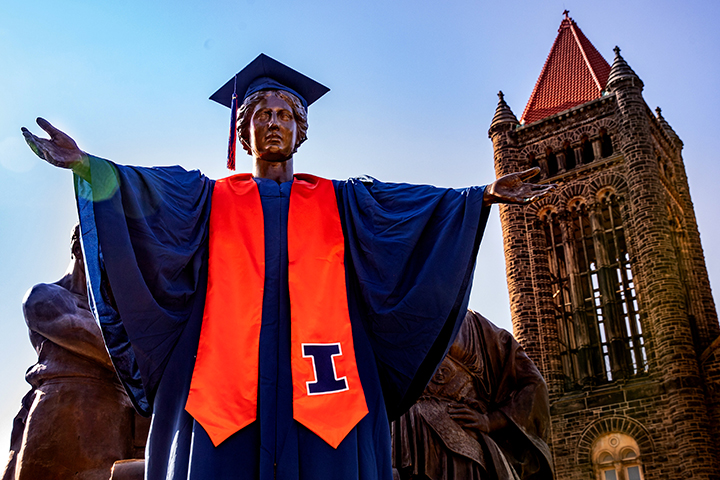 Alma Mater statue