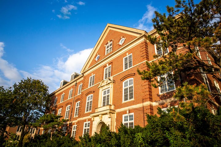 Exterior of the College of Media