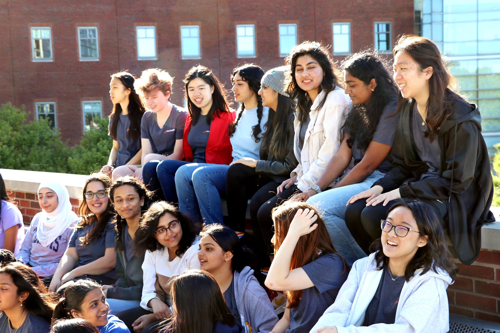 A group of women CS stars students.