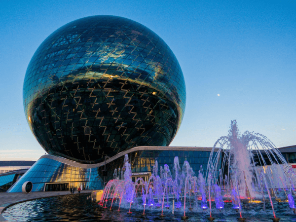 The Nur Alem Museum of Future Energy in Astana, Kazakhstan