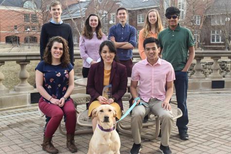 Alma team members, including Computer Science and Statistics major Bliss Chapman, second row, center.
